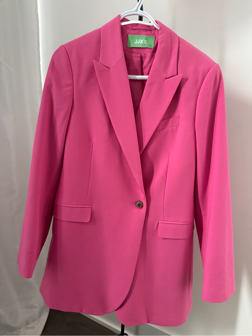 Fuchsia Single-Button Blazer